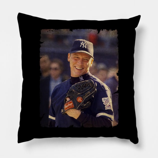 David Cone in New York Yankees Pillow by Krizleberation