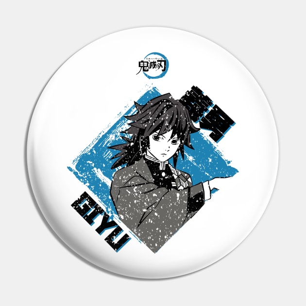 DEMON SLAYER: GIYU TOMIOKA (GRUNGE STYLE) Pin by FunGangStore