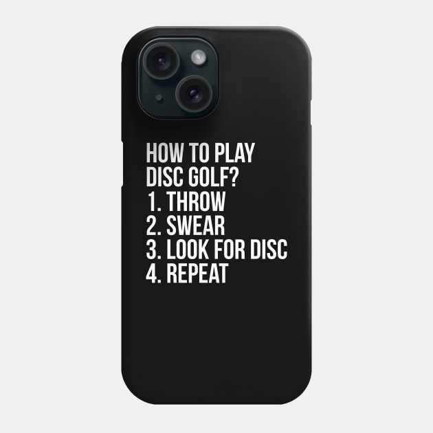 How To Play Disc Golf? Phone Case by evokearo