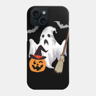 Halloween Face Mask, Happy Hallween For kids, Haloween ghost Face Mask for Kids. Phone Case