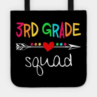 3rd Grade Squad Third Teacher Student Team Back To School Shirt3rd Grade Squad Third Teacher Student Team Back To School Shirt Tote