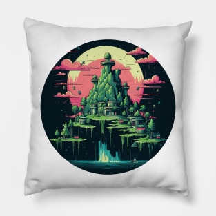 Retro City Pillow