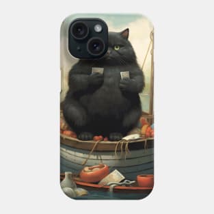 Cats at Sea: Fat Cats, little boats Phone Case