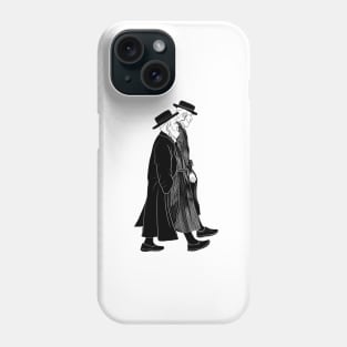 Two orthodox jews walking Phone Case