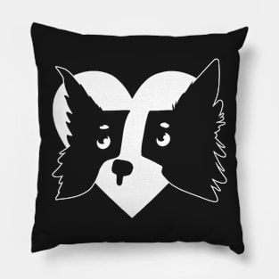 Border Collie working dog Pillow