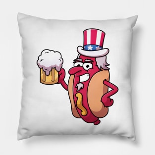 Uncle Sam Hotdog Pillow