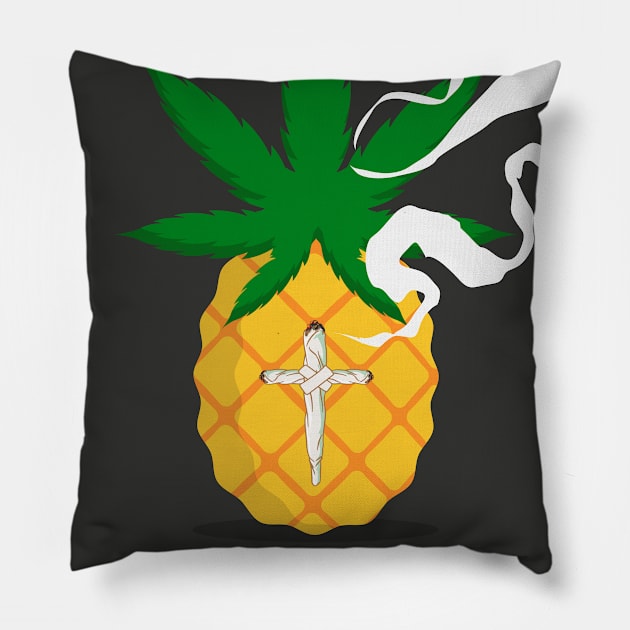 Pineapple Express art Pillow by 2ToastDesign