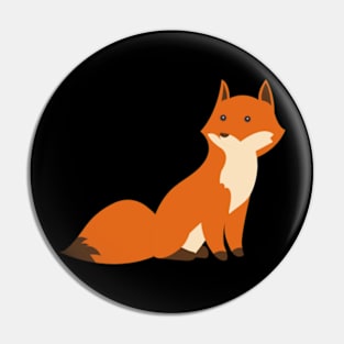 Cartoonish fox Pin