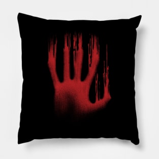 The Red Hand Pillow