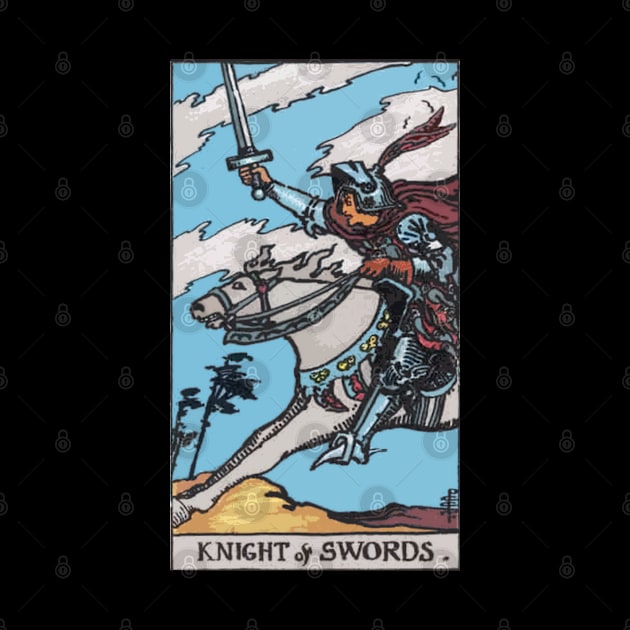 Tarot Card = Knight of Swords by tetratarot