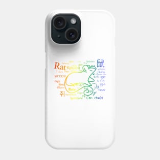 All the Languages of Rat (Black Version) T-Shirt Phone Case