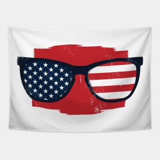 USA sunglasses -  4th July, Independence Day Gift Tapestry