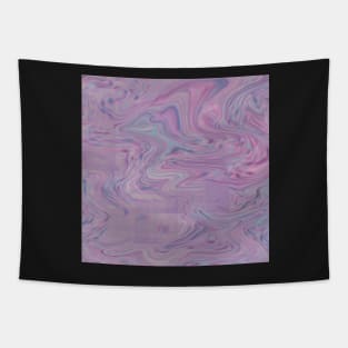 Pastel Pink Purple And Blue Pixel Swirls Tapestry