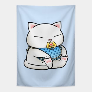 Cute White Baby Cat Tapestry