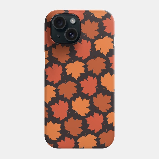 Falling maple leaves pattern Phone Case by lents