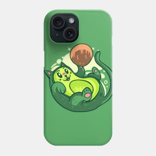 Avocado Cat Fun Phone Case