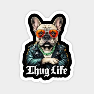 Thug Life Pug: Urban Cool Pug Boss Magnet