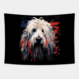 Patriotic Komondor Tapestry