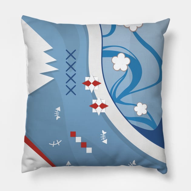 Hololive Gawr Gura Matsuri Ver Pillow by naderu