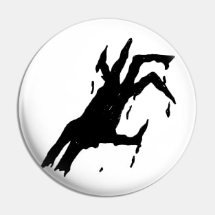 Dark and Gritty Dripping Slime Hand Pin