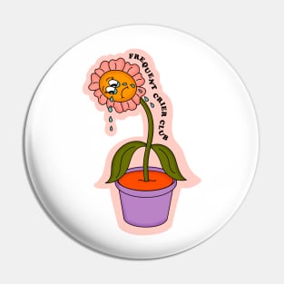 Frequent Crier Club Sad Flower Pin