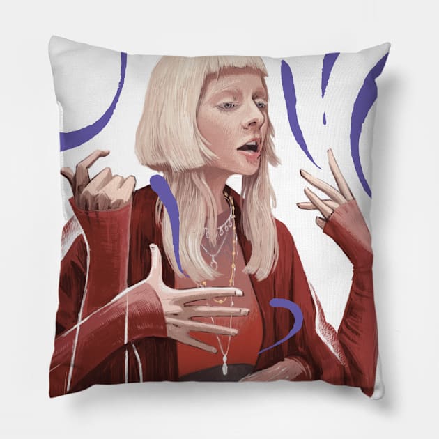 aurora music singer Pillow by galarh