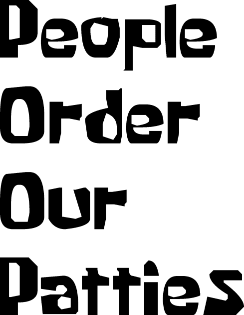 P.O.O.P. (People Order Our Patties) Kids T-Shirt by LawyersInSpace