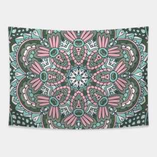 Colorful Indian Mexican Ethnic Oriental Rug Mandala Boho Pattern Tapestry