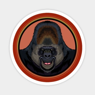 Gorilla Circle Magnet