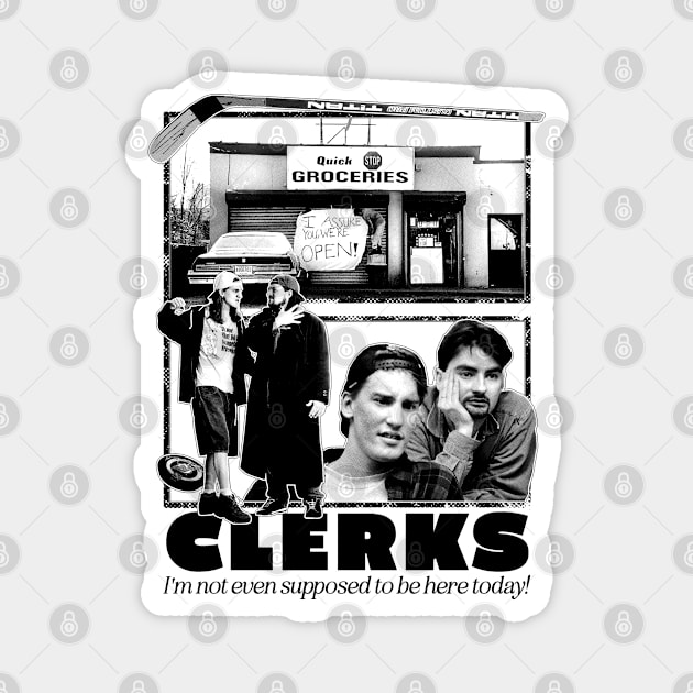 Clerks  / 1990s Fan Design Magnet by DankFutura