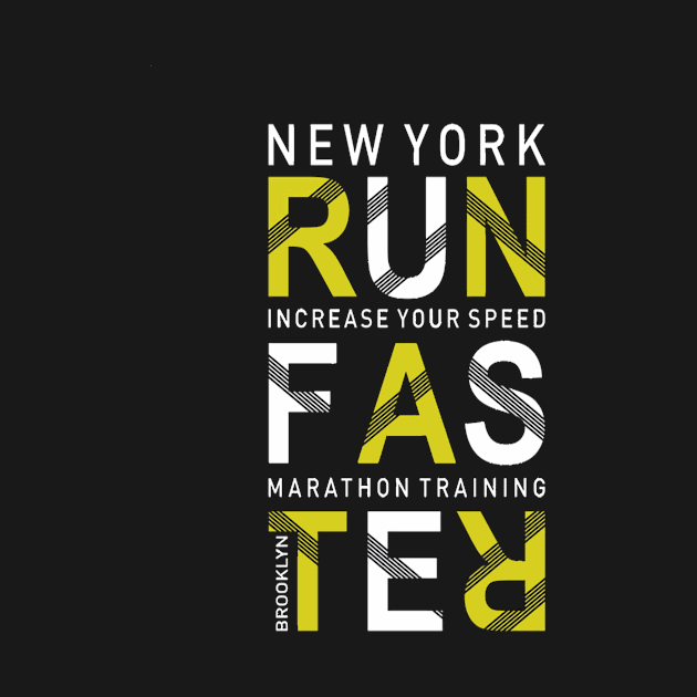 New York Running T-Shirt by 7usnksa