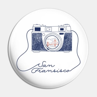 San Francisco Camera Pin