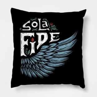 sola fide, by faith alone - ephesians 2:8 Pillow