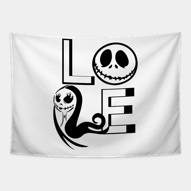 Love Jack and Sally Tapestry by beaching