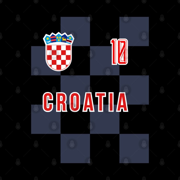 Croatia National Team Checkered Away Jersey Style by CR8ART