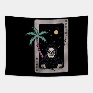 Card and skull Tapestry