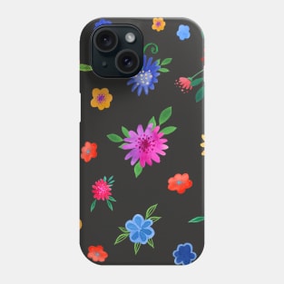 flowers blossoms brightly colored Phone Case