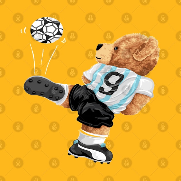 BEAR SOCCER PLAYER by Gouzka Creators 