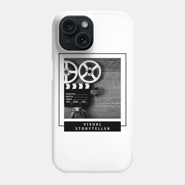 Visual Storyteller retro camera and film design for photographers and visual storytellers Phone Case by BlueLightDesign