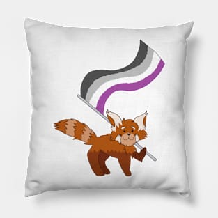 Red Panda Asexual Pride Pillow