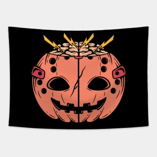 Pumpkin brain Tapestry