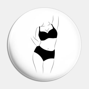 woman silhouette Pin