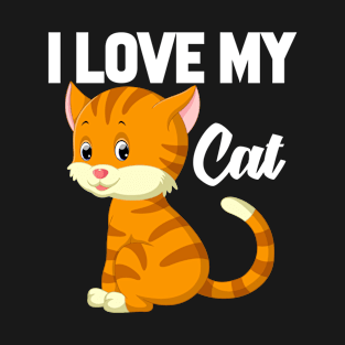 I Love My Cat T-Shirt