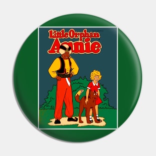 Little Orphan Annie Cartoon Comic Abstract Print Pin