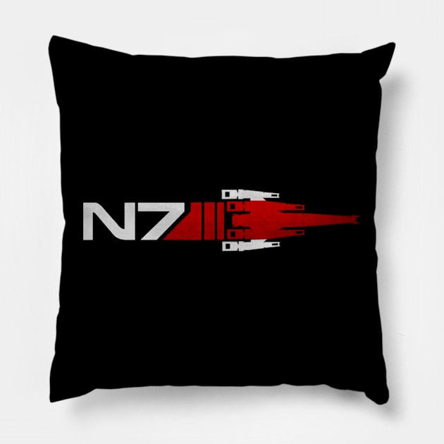 N7 Normany - Mass Effect Pillow by keyvei