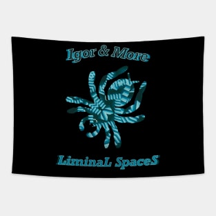 Igor & More Tarantula Liminal Stairs Blue Tapestry