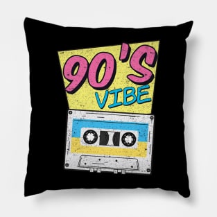 90s Vibe Colorful Music Pillow