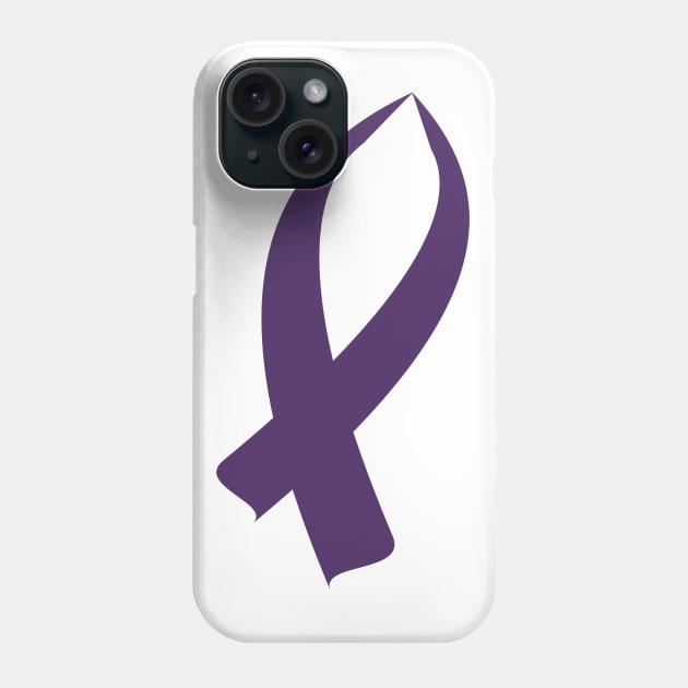 Awareness Ribbon (Purple) Phone Case by BlakCircleGirl