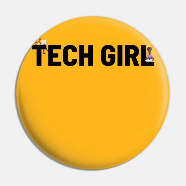 TechGirl Logo Pin by TechGirl Co.