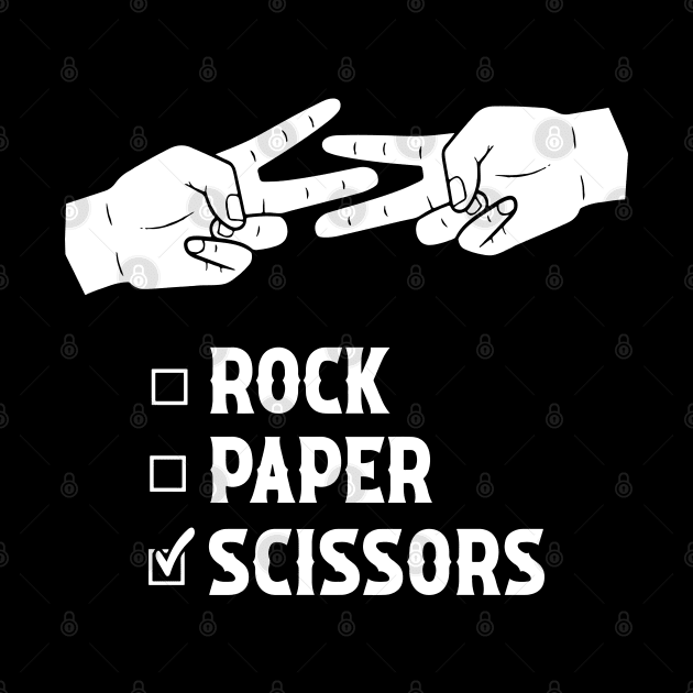 Rock Paper Scissors Funny Game by TeeTypo